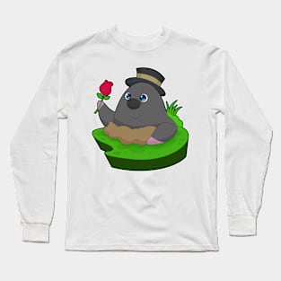 Mole Rose Flower Long Sleeve T-Shirt